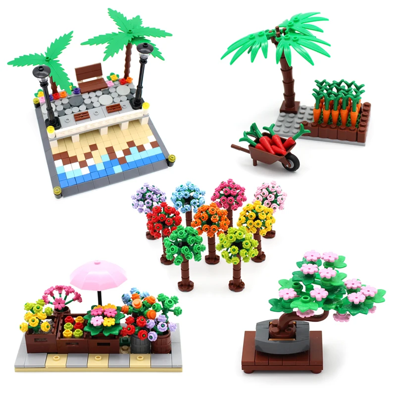 City Accessory Building Blocks Sand Beach Flower Grass Tree Plants House Scenery Toy Compatible with Bricks Friends Parts DIY
City Accessory Building Blocks Sand Beach Flower Grass Tree Plants House Scenery Toy Compatible with Bricks Friends Parts DIY