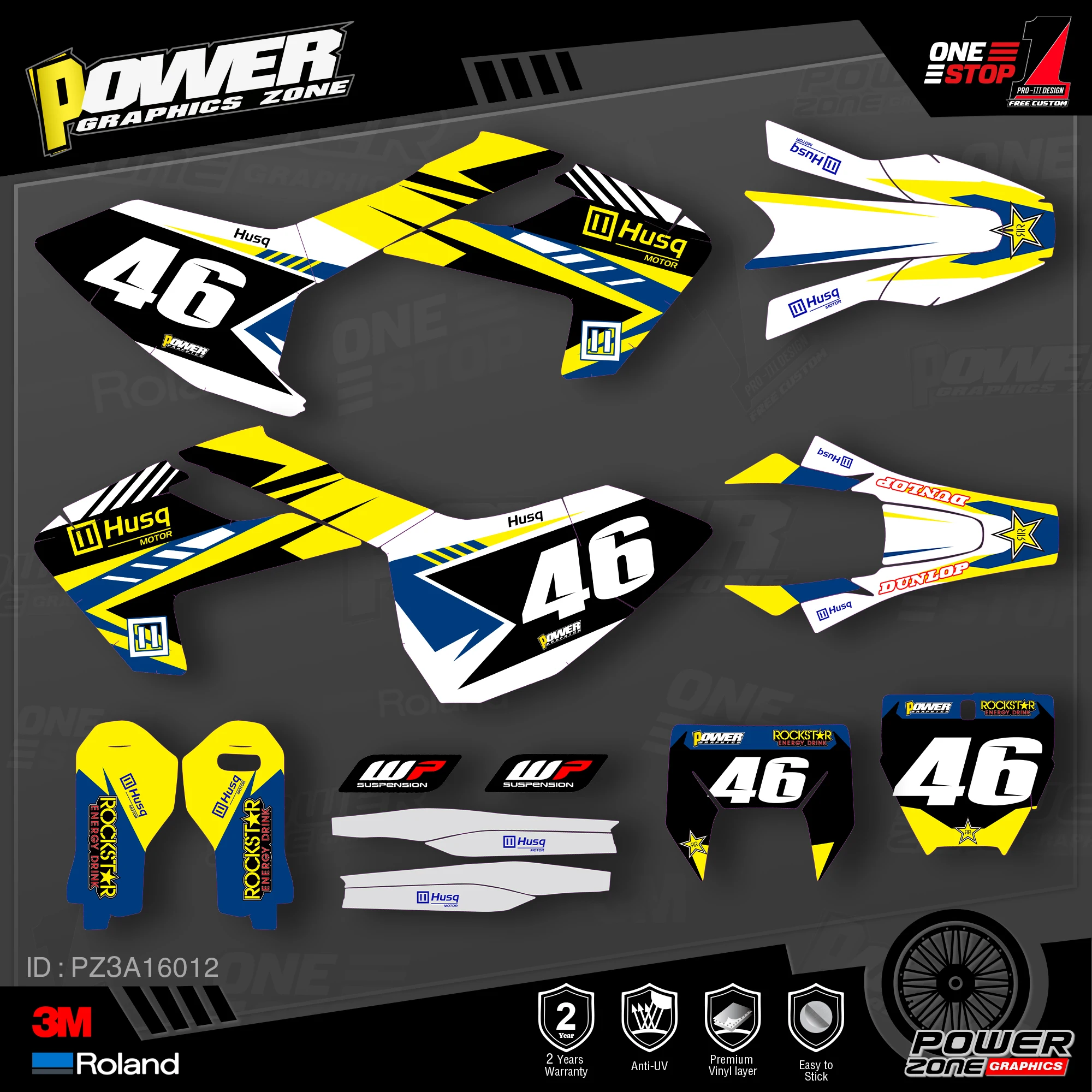 PowerZone Custom Team Graphics Decals 3M Stickers Kit For Husqvarna Sticker 2016-18 TC FC TX FX FS 2017-19 TE FE 125-450cc 12 
PowerZone Custom Team Graphics Decals 3M Stickers Kit For Husqvarna Sticker 2016-18 TC FC TX FX FS 2017-19 TE FE 125-450cc 12