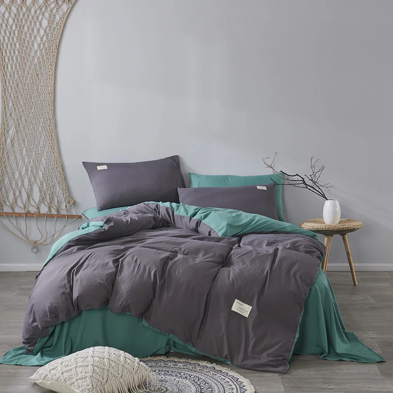 Soft 100% Pure Cotton Bedding Set Plaid Bedlinen Twin Queen King Duvet Cover Bed Sheet Pillowcase Adult Luxurious Bedclothes
Soft 100% Pure Cotton Bedding Set Plaid Bedlinen Twin Queen King Duvet Cover Bed Sheet Pillowcase Adult Luxurious Bedclothes