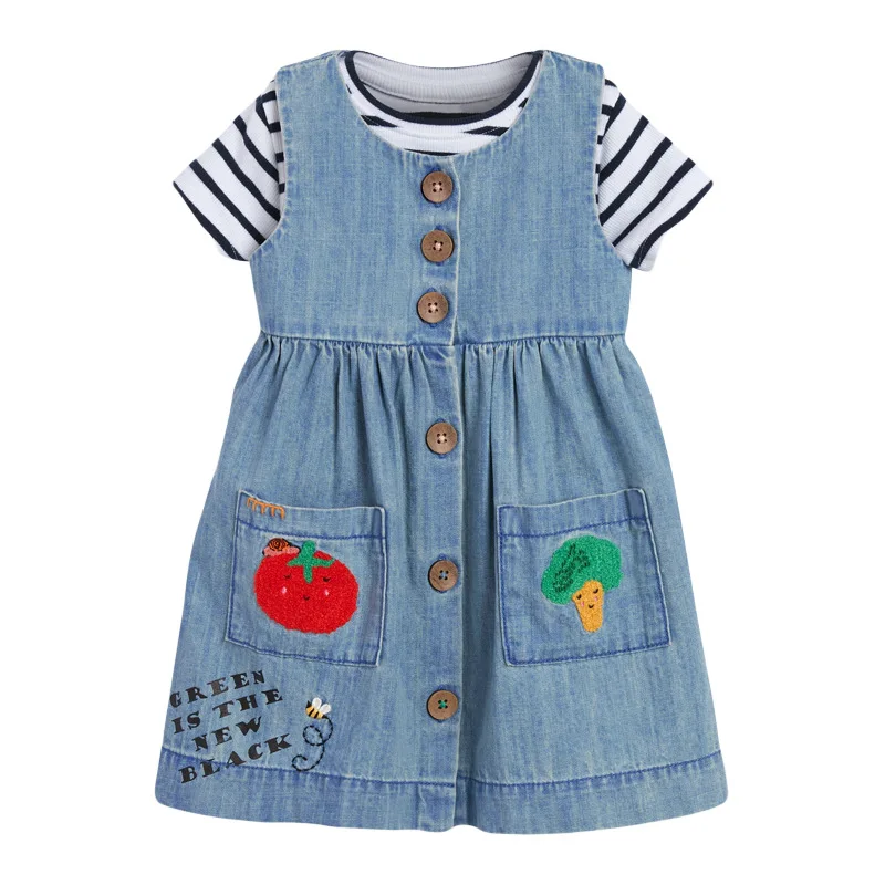 Little Maven Summer Baby Girl Clothes Children Fruit Denim Color Sundress Pinafore Sleeveless Pocket Dress for Kids 2-7 Years
Little Maven Summer Baby Girl Clothes Children Fruit Denim Color Sundress Pinafore Sleeveless Pocket Dress for Kids 2-7 Years