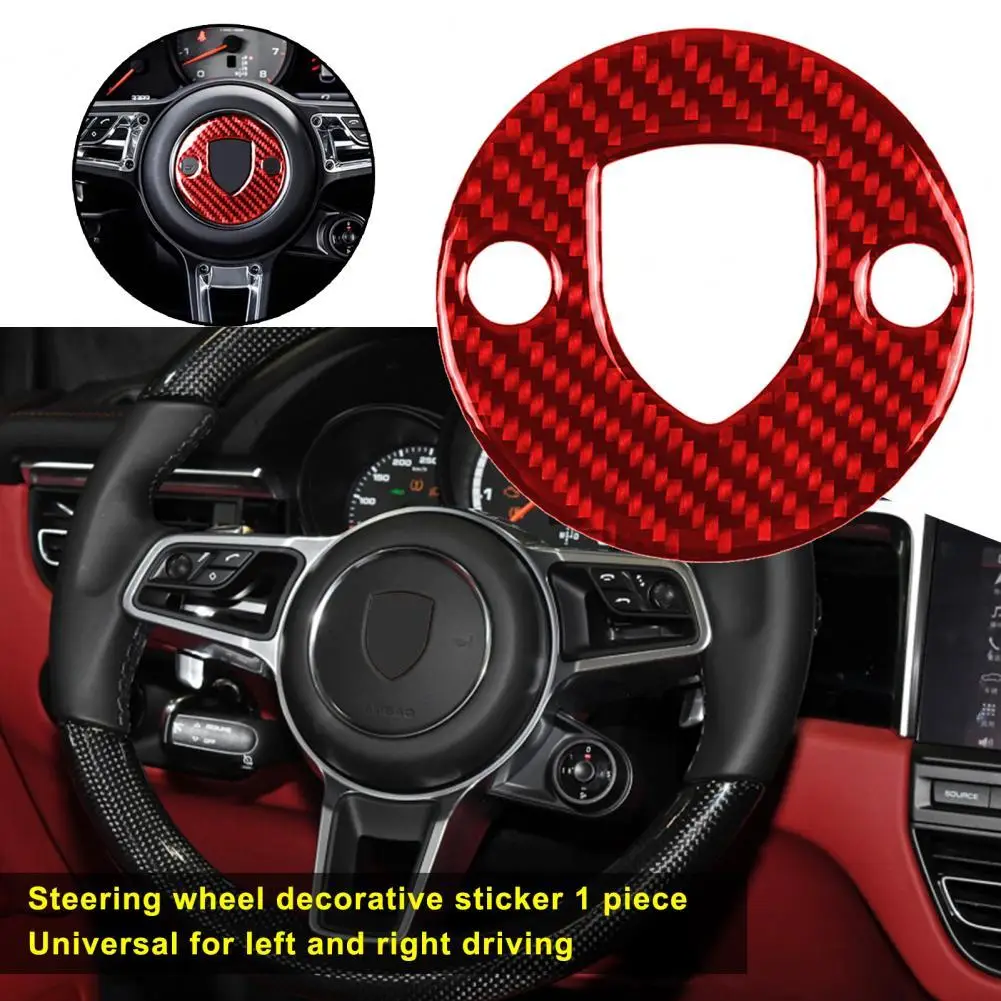 Eco-friendly Simple Red Steering Wheel Button Frame Decal Carbon Fiber Wheel Trim Decal Self-adhesive
Eco-friendly Simple Red Steering Wheel Button Frame Decal Carbon Fiber Wheel Trim Decal Self-adhesive