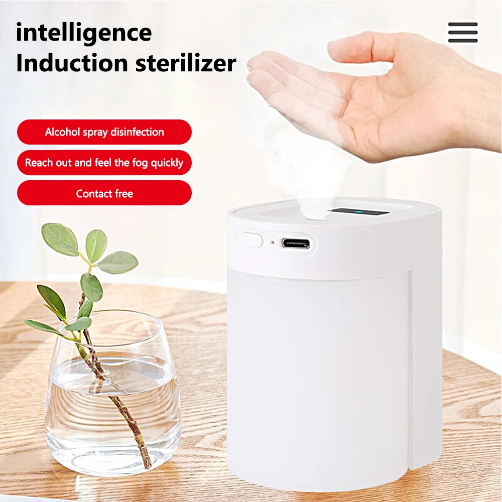 Intelligent Induction Spray Sterilizer Portable Soap Dispenser Quiet Aromatherapy Diffuser Air Humidifier Alcohol Sprayer
Intelligent Induction Spray Sterilizer Portable Soap Dispenser Quiet Aromatherapy Diffuser Air Humidifier Alcohol Sprayer