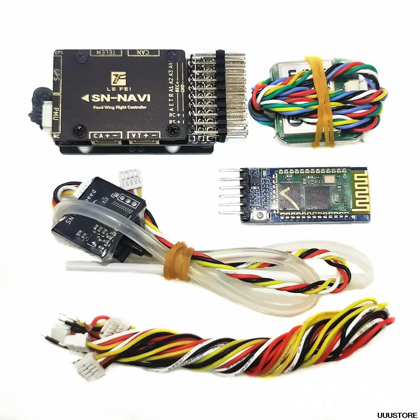 Lefei SN-NAVI MAVLINK SmartAudio OSD Flight Controller PMU Module M8 GPS Airspeed Meter Combo for RC Airplane Fixed-Wing Drone
Lefei SN-NAVI MAVLINK SmartAudio OSD Flight Controller PMU Module M8 GPS Airspeed Meter Combo for RC Airplane Fixed-Wing Drone