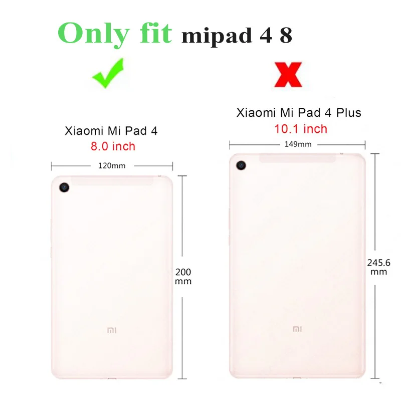 Тонкий складной чехол-подставка из искусственной кожи в стиле ретро для Xiaomi Mi Pad 4