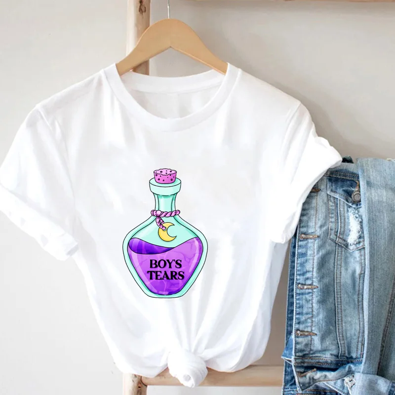 Women's Fashion T-Shirt 90s Aesthetic Kawaii Clothes T-Shirt Cartoon Print Wish Bottle Graphic T-Shirts Y2k Top Summer T-shirt
Women's Fashion T-Shirt 90s Aesthetic Kawaii Clothes T-Shirt Cartoon Print Wish Bottle Graphic T-Shirts Y2k Top Summer T-shirt
