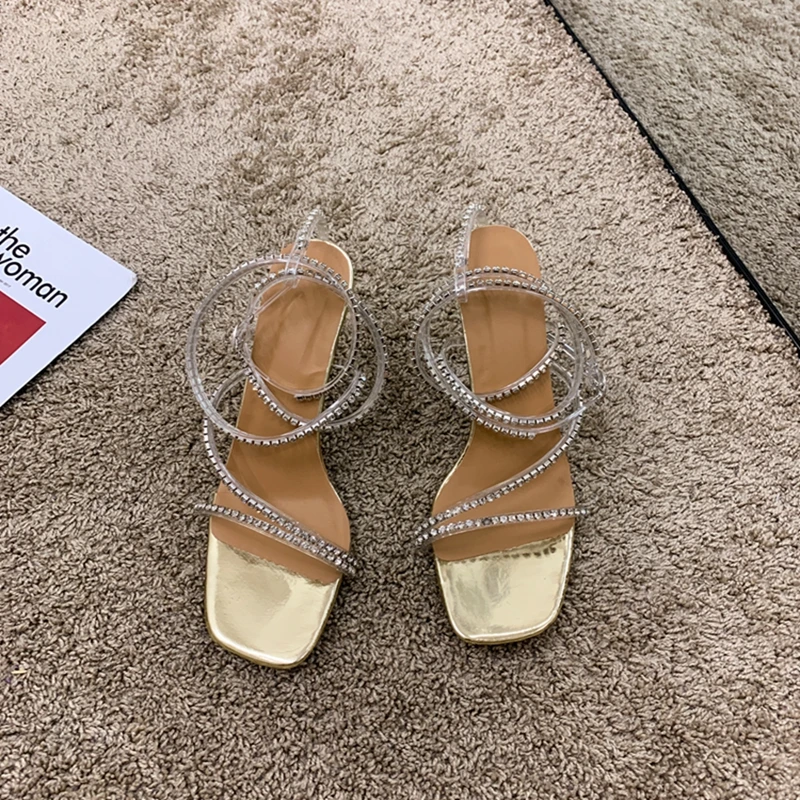 DLEK Women Fashion Crystal Ankle Strap Comfortable Sandals Sexy Office Ladies Breathable Solid High Heel Buckle Summer Shoes
DLEK Women Fashion Crystal Ankle Strap Comfortable Sandals Sexy Office Ladies Breathable Solid High Heel Buckle Summer Shoes
