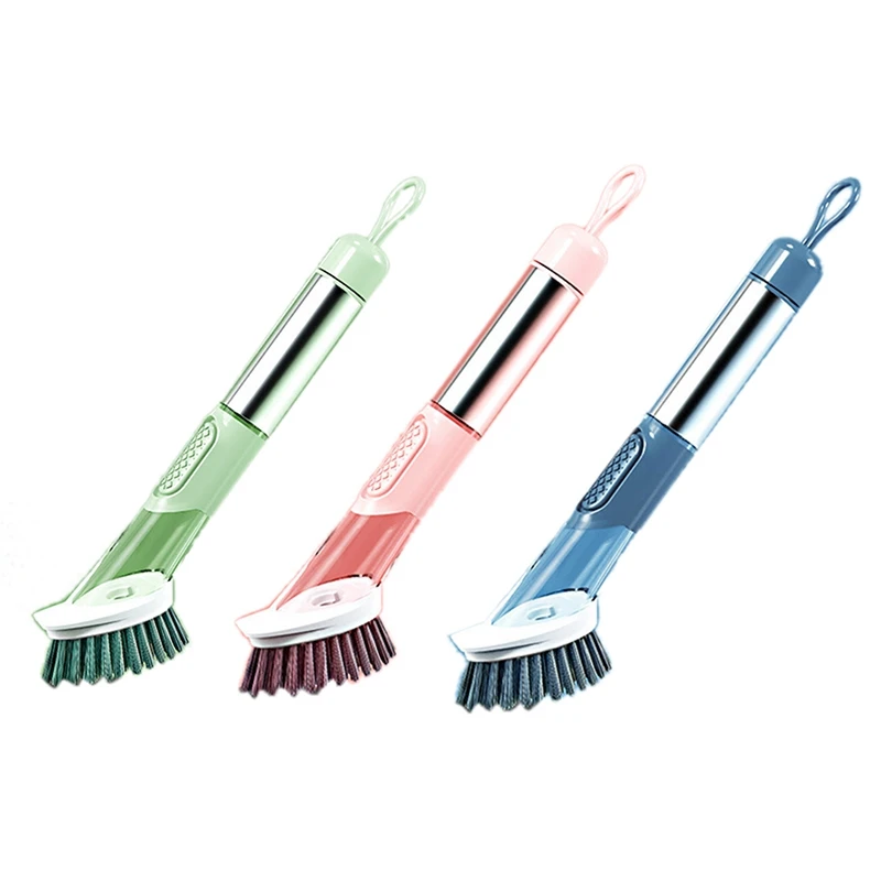 3 in 1 Soap Dispensing Dish Brush Kitchen Cleaning Brushes Scrub Dishwashing Sponges for Pot Pan Dishes
3 in 1 Soap Dispensing Dish Brush Kitchen Cleaning Brushes Scrub Dishwashing Sponges for Pot Pan Dishes
