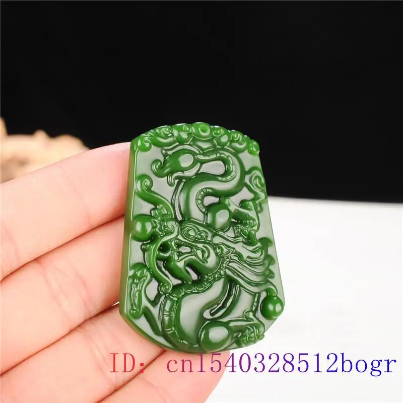 Green Jade Dragon Pendant Gifts Chinese Charm Necklace Amulet Jadeite Women Jewelry Natural Carved Fashion
Green Jade Dragon Pendant Gifts Chinese Charm Necklace Amulet Jadeite Women Jewelry Natural Carved Fashion