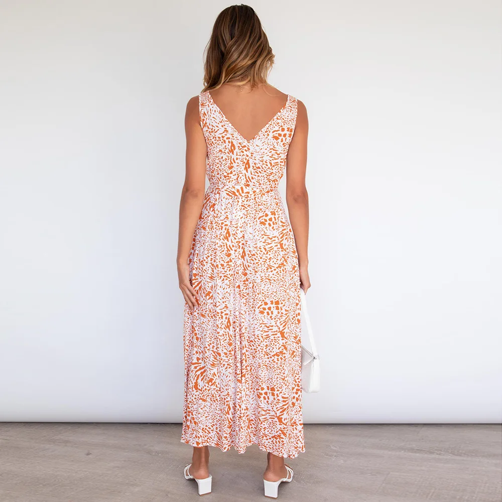 Floarl Print Summer Maxi Dresses for Women 2021 V Neck Sleeveless Backless Sexy Dress Femme Vintage Goth Dress
Floarl Print Summer Maxi Dresses for Women 2021 V Neck Sleeveless Backless Sexy Dress Femme Vintage Goth Dress