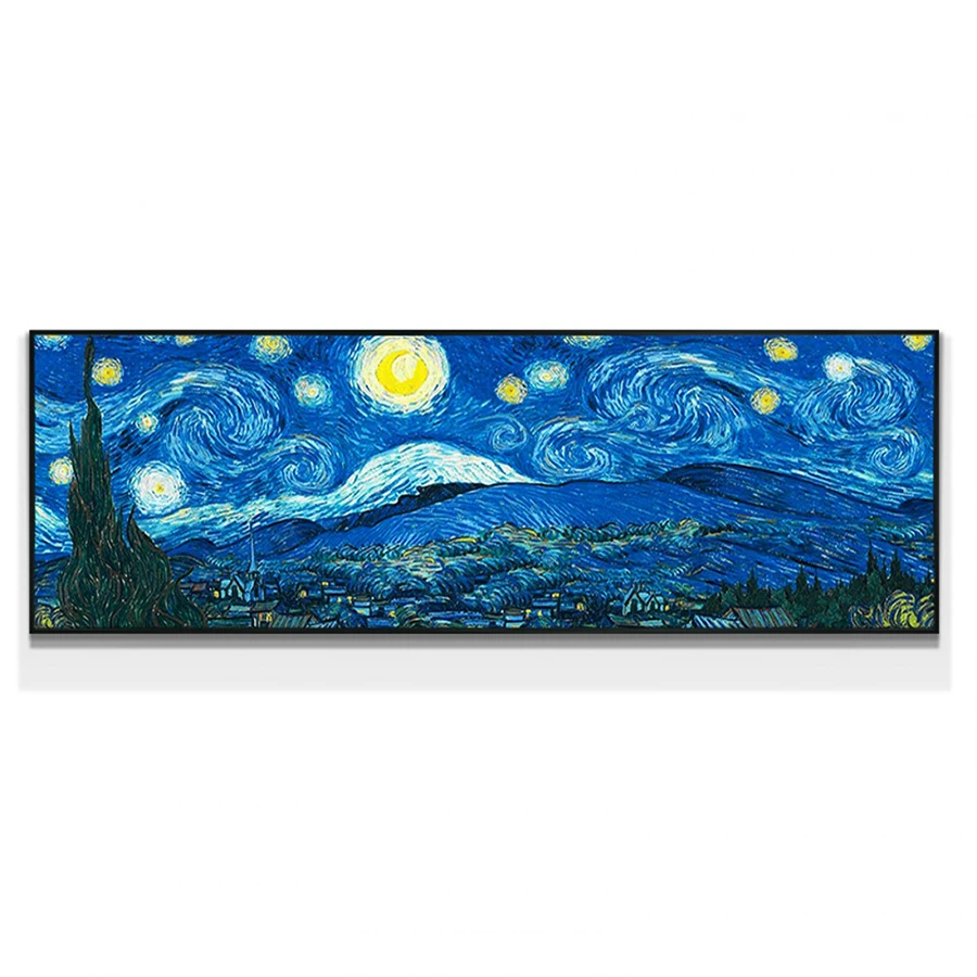 

Картина из страз Ван Гога «Звездная ночь», Набор для вышивки крестиком 5D, полноразмерная Круглая Мозаика из страз, домашний декор