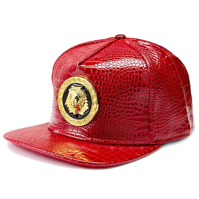 American Lion Head Flat Eaves Snapback Hats Hip Hop Baseball Cap PU Leather Crocodile Pattern Unisex
American Lion Head Flat Eaves Snapback Hats Hip Hop Baseball Cap PU Leather Crocodile Pattern Unisex