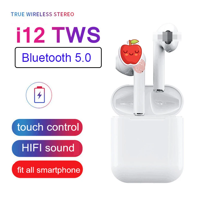 TWS i12 Wireless Headphone Bluetooth-Compatible 5.0 Earphones Mini In Ear Earbuds With Mic Sports Headset For iPhone Huawei Lg
TWS i12 Wireless Headphone Bluetooth-Compatible 5.0 Earphones Mini In Ear Earbuds With Mic Sports Headset For iPhone Huawei Lg