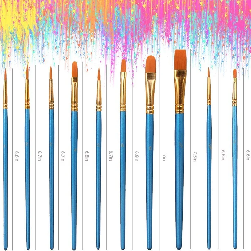 25Pcs Paint Brushes Watercolor Brushes Art Paint Brush & Paint Palette with Thumb Hole for Acrylic,Watercolor Paints
25Pcs Paint Brushes Watercolor Brushes Art Paint Brush & Paint Palette with Thumb Hole for Acrylic,Watercolor Paints