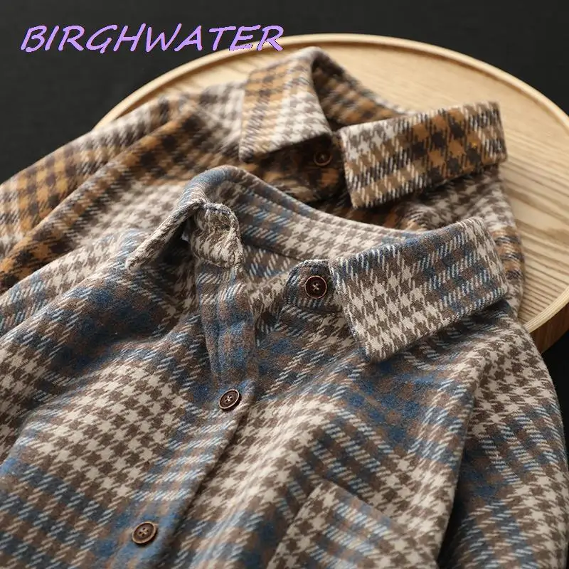 Women Blouse Autumn Woolen Plaid Long Sleeve Shirt Women's Tops 2022 Padded Shirt Coat Blusas Ropa De Mujer
Women Blouse Autumn Woolen Plaid Long Sleeve Shirt Women's Tops 2022 Padded Shirt Coat Blusas Ropa De Mujer