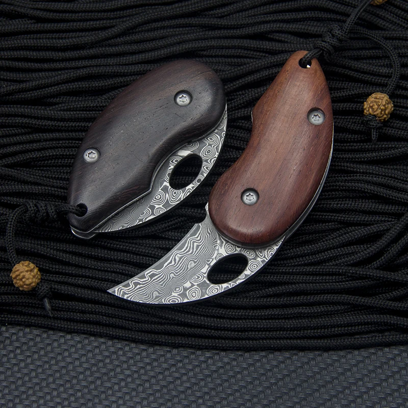 Black sandalwood Damascus Knife High Hardness Mini Folding Knife pocket Knife Gift Collecting Knifes edc tool 
Black sandalwood Damascus Knife High Hardness Mini Folding Knife pocket Knife Gift Collecting Knifes edc tool