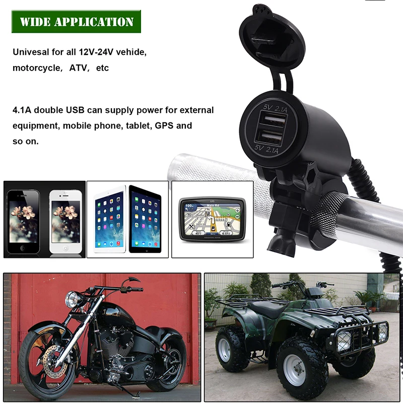 Hot Sale 12V Dual USB Car Motorcycle Cigarette Lighter Socket Splitter Charger Power Adapter Outlet Power Mobile Phone Charger
Hot Sale 12V Dual USB Car Motorcycle Cigarette Lighter Socket Splitter Charger Power Adapter Outlet Power Mobile Phone Charger