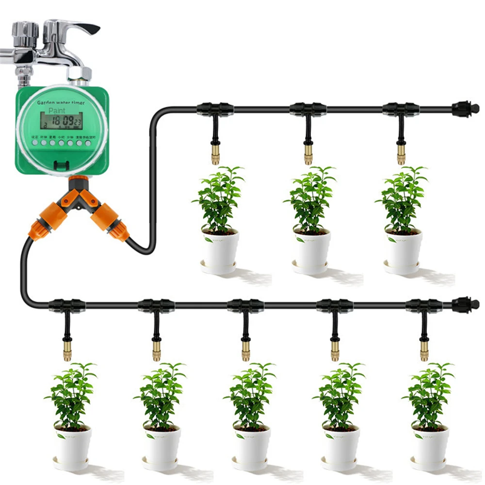 B-LIFE Outdoor Patio Cooling Mist System 1/4-inch Misting Line Brass Mist Nozzles Metal Brass Adapter Intelligent Timing Control
B-LIFE Outdoor Patio Cooling Mist System 1/4-inch Misting Line Brass Mist Nozzles Metal Brass Adapter Intelligent Timing Control