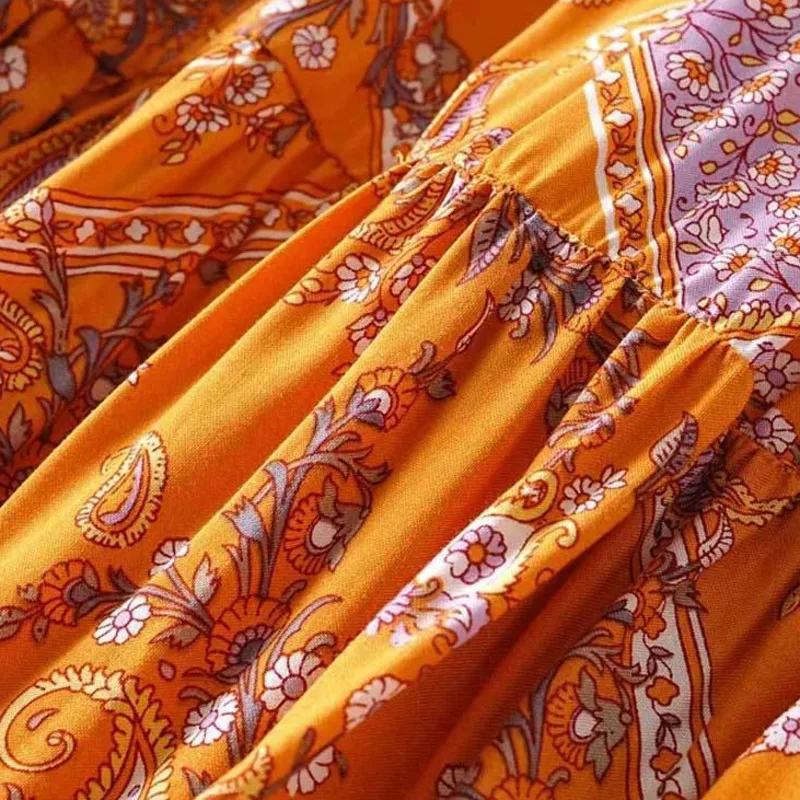 Orange Floral Spliced Long Boho Skirt 2020 Spring Summer New Chic Elastic Slits Casual Women Skirts For Holiday Female Sasa
Orange Floral Spliced Long Boho Skirt 2020 Spring Summer New Chic Elastic Slits Casual Women Skirts For Holiday Female Sasa