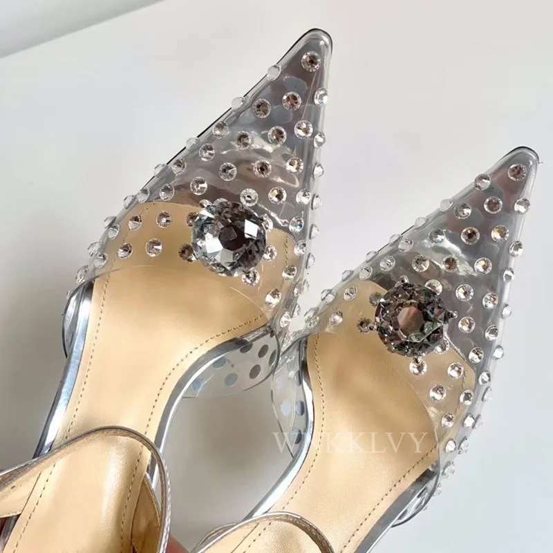 2021 Spring Summer new sexy Thin High Heels Sandals Women crystal Decor pumps clear PVC Sandalias party banquet Dress Shoes
2021 Spring Summer new sexy Thin High Heels Sandals Women crystal Decor pumps clear PVC Sandalias party banquet Dress Shoes