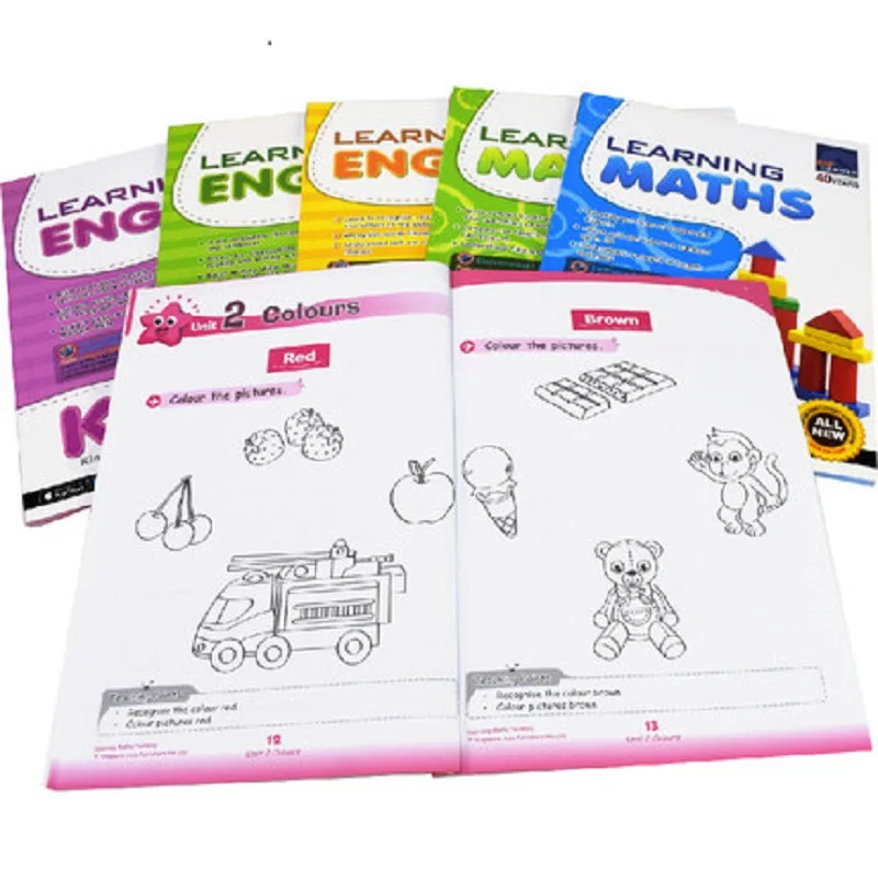 6 Books/Set Sap SAP Learning English Math N-K2 Book Kindergarten English Problems Teaching Aids In Singapore
6 Books/Set Sap SAP Learning English Math N-K2 Book Kindergarten English Problems Teaching Aids In Singapore