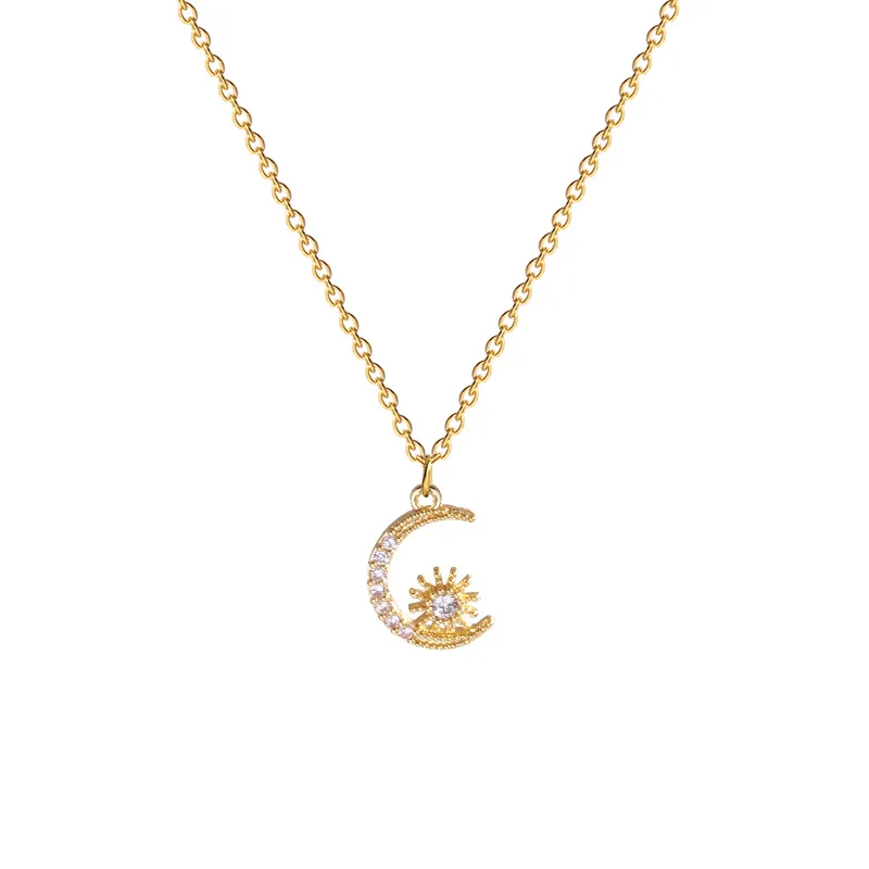 Exquisite titanium steel star and moon necklace female simple net red tide clavicle chain high sense niche star pendant necklace
Exquisite titanium steel star and moon necklace female simple net red tide clavicle chain high sense niche star pendant necklace