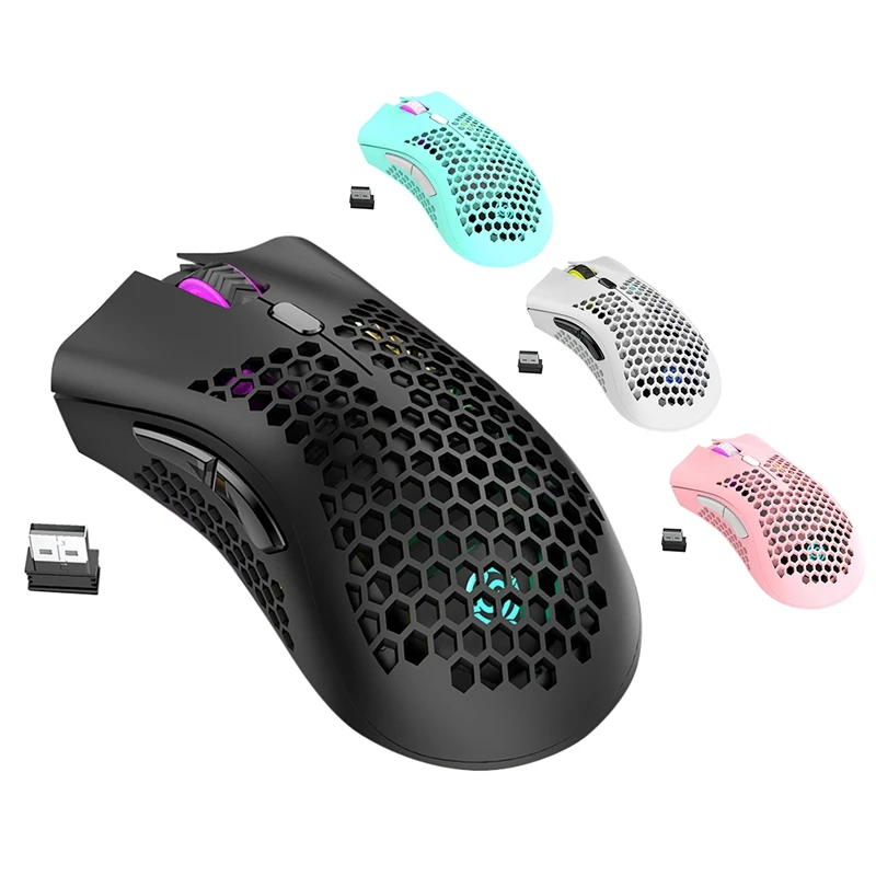 BM600 Wireless Mouse Portable 2.4GHz 1600 DPI Rechargeable RGB Backlit Wireless Gaming Mouse with USB Receiver
BM600 Wireless Mouse Portable 2.4GHz 1600 DPI Rechargeable RGB Backlit Wireless Gaming Mouse with USB Receiver