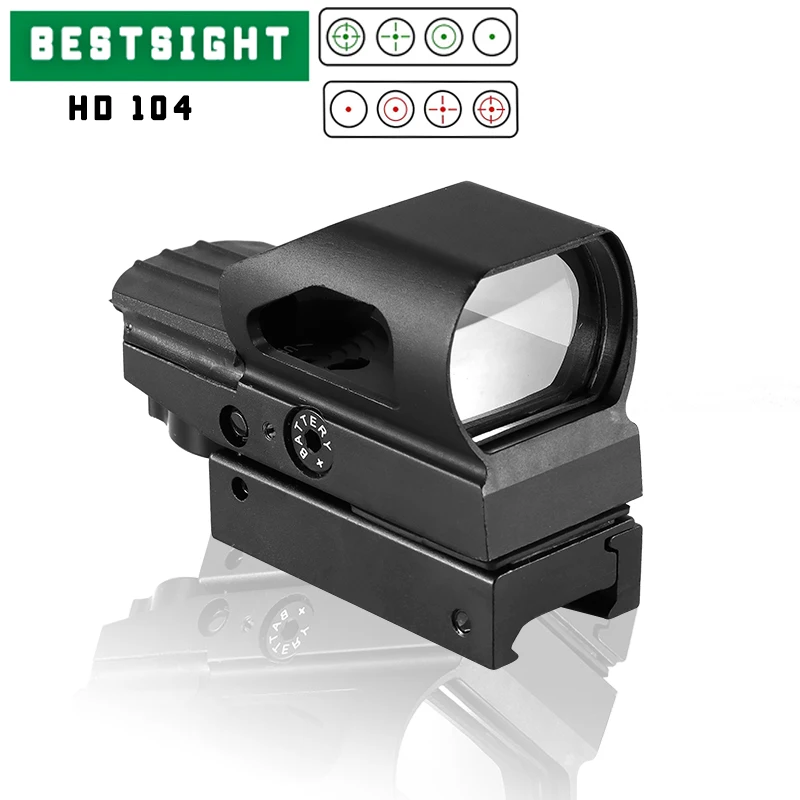 US 1x22x33Aluminum Alloy Red Green Reflex Dot Sight 1X Magnification 4 Reticle Patterns Hunting Dot Sight Scope 20mm Rails Mount
US 1x22x33Aluminum Alloy Red Green Reflex Dot Sight 1X Magnification 4 Reticle Patterns Hunting Dot Sight Scope 20mm Rails Mount