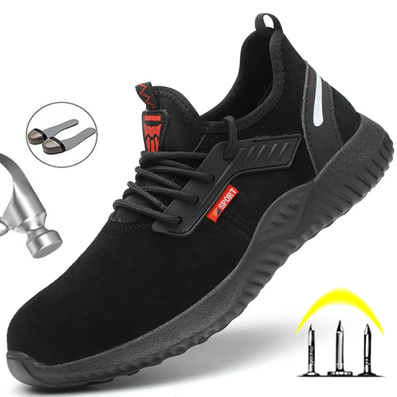 Breathable Work Boots Men's Work Shoes With Steel Toe Cap Protective Safety Shoes Men's Work Sneakers Anti-stabbing Safety Boots
Breathable Work Boots Men's Work Shoes With Steel Toe Cap Protective Safety Shoes Men's Work Sneakers Anti-stabbing Safety Boots