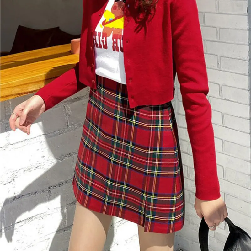 High Waist Plaid A-LINE Mini Skirt for Women 2021 Summer Casual Fashion Sweet Korean Wild Slim Was Thin Female Short Skirt
High Waist Plaid A-LINE Mini Skirt for Women 2021 Summer Casual Fashion Sweet Korean Wild Slim Was Thin Female Short Skirt