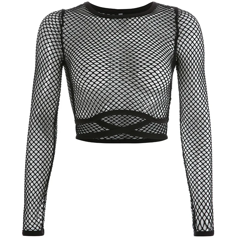 2020 New Sexy Women See through Hollow out Perspective Sheer Mesh Fishnet Tee Bodycon Long Sleeve Tops Beach T Shirt
2020 New Sexy Women See through Hollow out Perspective Sheer Mesh Fishnet Tee Bodycon Long Sleeve Tops Beach T Shirt