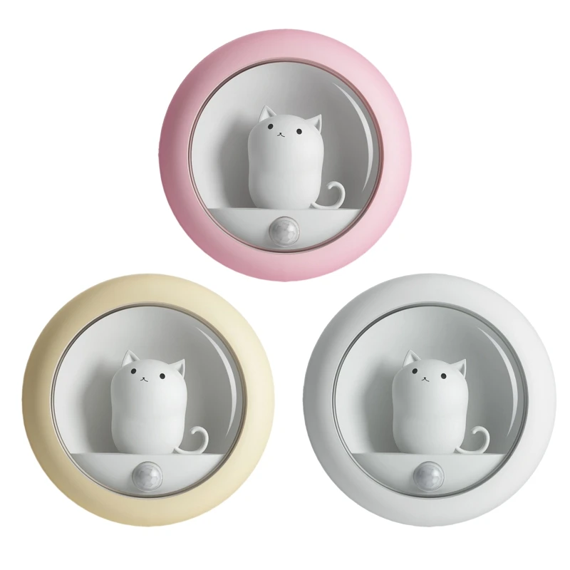 Creative Cat Smart LED Night Light PIR Motion Sensor USB Rechargeable Lamp Decor N84C
Creative Cat Smart LED Night Light PIR Motion Sensor USB Rechargeable Lamp Decor N84C