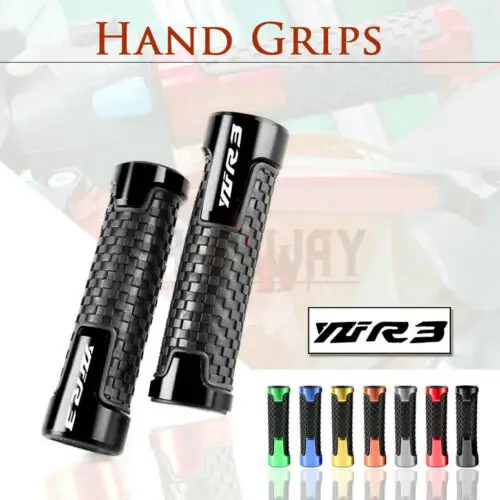 1 Pair 7/8" 22mm Universal Motorcycle Handle Grips CNC Aluminum+Rubber Handlebar for YAMAHA YZF R3 YZF-R3 YZFR3 R25 2015-2020
1 Pair 7/8" 22mm Universal Motorcycle Handle Grips CNC Aluminum+Rubber Handlebar for YAMAHA YZF R3 YZF-R3 YZFR3 R25 2015-2020
