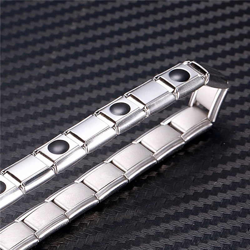 New Men's Silver Stainless Steel Bracelet Energy Bracelet Health Care Gift New Original Charm Bracelet Rose Gold Silver Color
New Men's Silver Stainless Steel Bracelet Energy Bracelet Health Care Gift New Original Charm Bracelet Rose Gold Silver Color