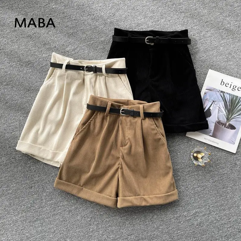 2021 Autumn Winter Women Corduroy Shorts High Waist Solid Color Loose Wide Leg Pants Casual Korean Shorts Black Pants Japanese
2021 Autumn Winter Women Corduroy Shorts High Waist Solid Color Loose Wide Leg Pants Casual Korean Shorts Black Pants Japanese