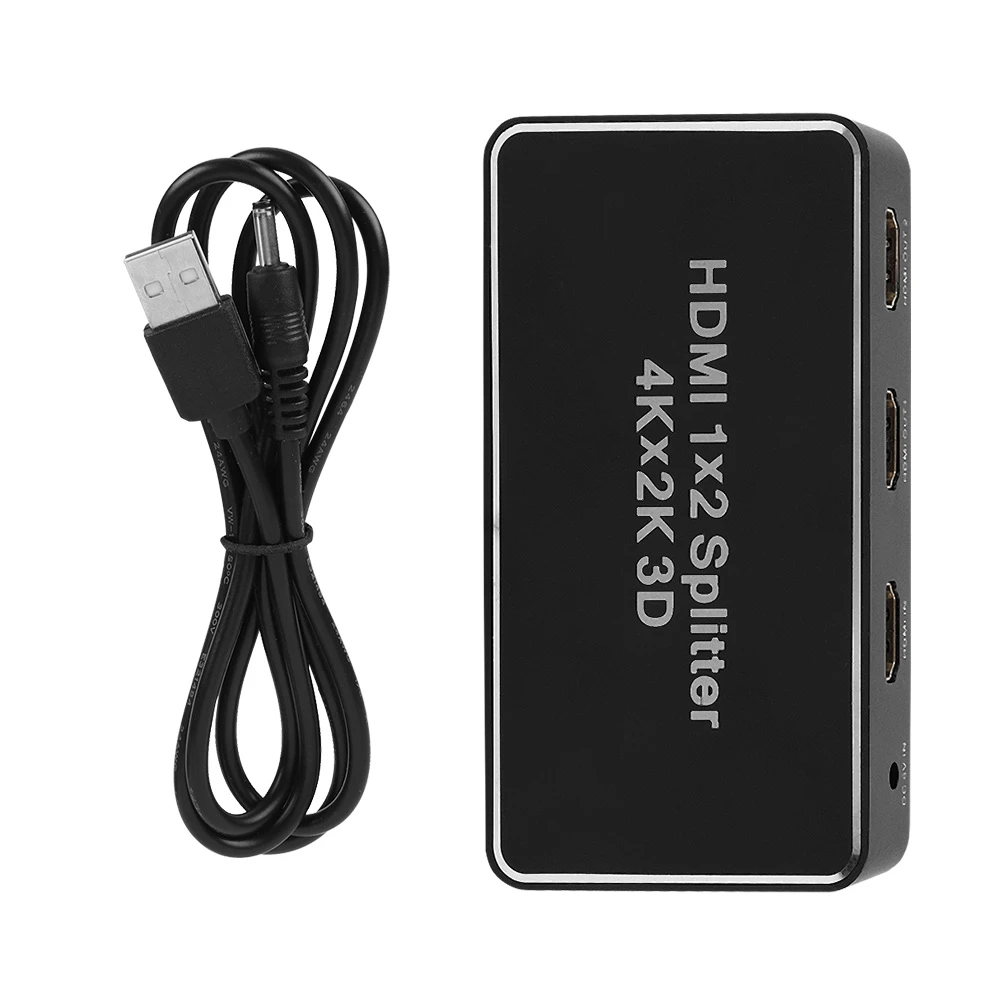 4K*2K 3D One-in Two-out Splitter 300MHz 10.2 Gbps HDMI-compatible 1x2 Video Splitter
4K*2K 3D One-in Two-out Splitter 300MHz 10.2 Gbps HDMI-compatible 1x2 Video Splitter