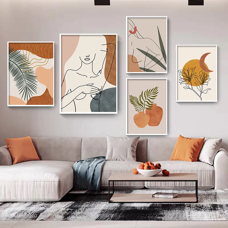 Wall Art Canvas Painting Abstract Woman Body Line Posters and Prints Boho Plant Vintage Wall Pictures for Living Room Decor
Wall Art Canvas Painting Abstract Woman Body Line Posters and Prints Boho Plant Vintage Wall Pictures for Living Room Decor