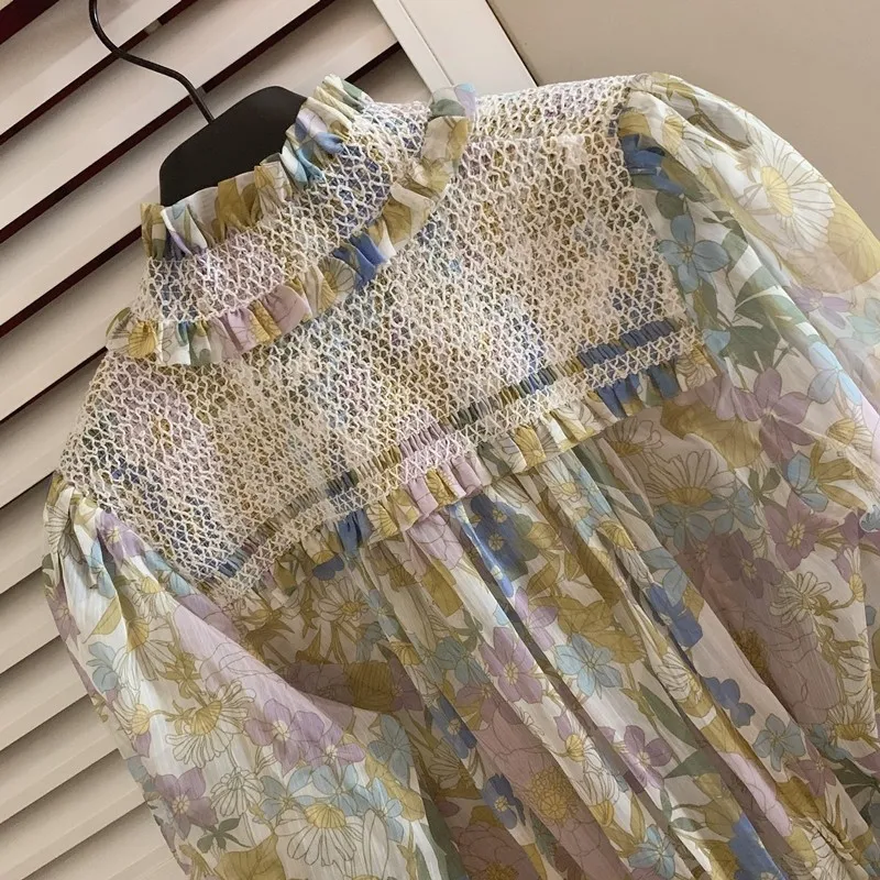 Sweet Chiffon Short Dress Women Fashion Floral High Waist Long Sleeve Dress Spring Summer New Elegant Slim Vintage Dress S-L
Sweet Chiffon Short Dress Women Fashion Floral High Waist Long Sleeve Dress Spring Summer New Elegant Slim Vintage Dress S-L