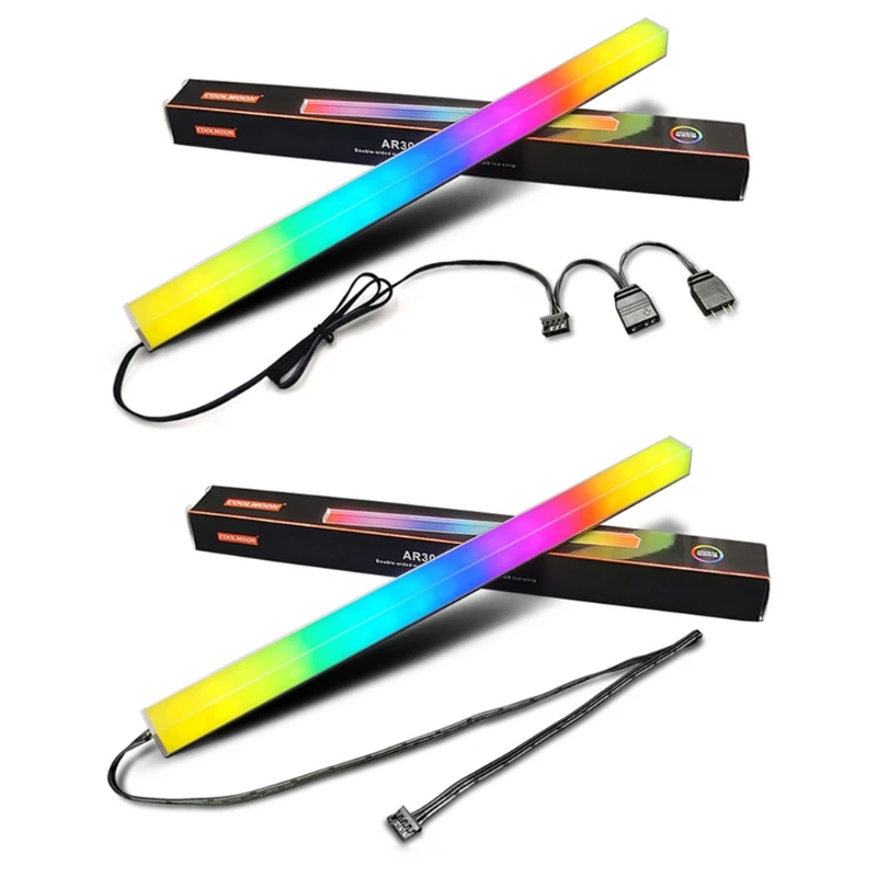 Coolmoon pin 5В Магнитная двухсторонняя RGB светодиодная подсветильник ка, цифровая лента
Coolmoon pin 5В Магнитная двухсторонняя RGB светодиодная подсветильник ка, цифровая лента