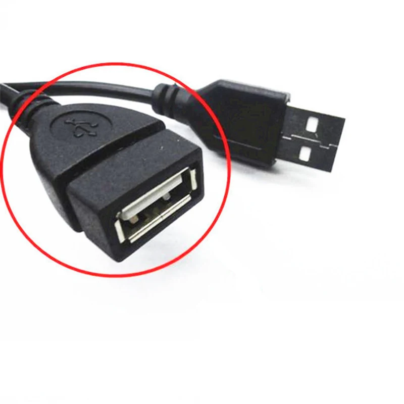 Кабель-удлинитель USB 2.0 (штекер)/USB (гнездо) 1 м для передачи синхронизации данных -