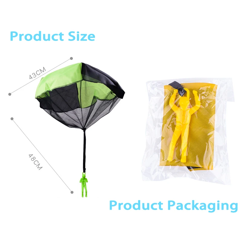 2pcs Hand Throw Soldier Parachute Toys Indoor Outdoor Games for Kids Mini Soldier Parachute Fun Sports Educational Toy Gifts Boy
2pcs Hand Throw Soldier Parachute Toys Indoor Outdoor Games for Kids Mini Soldier Parachute Fun Sports Educational Toy Gifts Boy