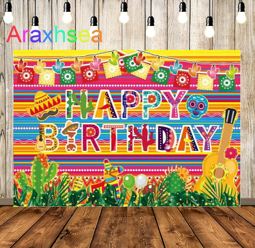 Fiesta Theme Birthday Backdrop Mexican Cinco De Mayo Luau Party Decoration Banner Festival Cactus Colorful Flags Floral Banner
Fiesta Theme Birthday Backdrop Mexican Cinco De Mayo Luau Party Decoration Banner Festival Cactus Colorful Flags Floral Banner
