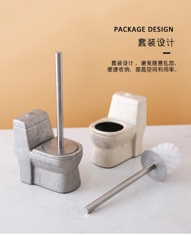 Creative toilet brush holder set bathroom cleaning ceramic 304 stainless steel handle free punching Brush Holder
Creative toilet brush holder set bathroom cleaning ceramic 304 stainless steel handle free punching Brush Holder