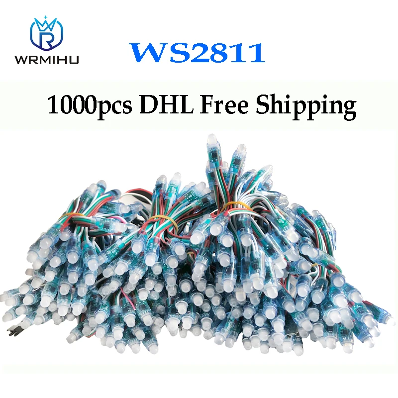1000 Pcs Full Color WS2811 IC RGB Pixel LED Module Light Great for decoration advertising lights DC5V/12V
1000 Pcs Full Color WS2811 IC RGB Pixel LED Module Light Great for decoration advertising lights DC5V/12V