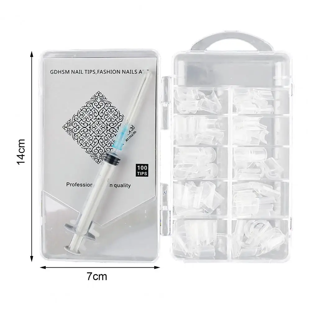 1 Set Fake Nail Stickers Transparent Water Injection Fashion Artificial Nail Tips with Syringes False Nails Nail Art Decoration
1 Set Fake Nail Stickers Transparent Water Injection Fashion Artificial Nail Tips with Syringes False Nails Nail Art Decoration