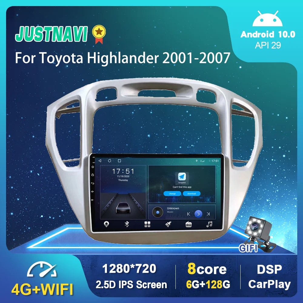 Android 10.0 GPS Car Radio For Toyota Highlander 2001-2007 Multimedia Video Player DSP Carplay 6G 128G IPS Stereo No 2 din DVD 
Android 10.0 GPS Car Radio For Toyota Highlander 2001-2007 Multimedia Video Player DSP Carplay 6G 128G IPS Stereo No 2 din DVD