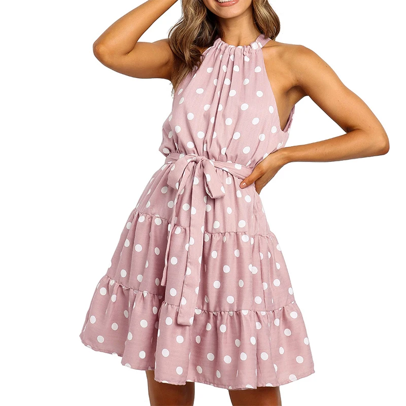 Polka Dot Print Sleeveless Sexy Dress Women Clothes Summer Casual Loose Streetwear Holiday Elegant A-line Dress Female
Polka Dot Print Sleeveless Sexy Dress Women Clothes Summer Casual Loose Streetwear Holiday Elegant A-line Dress Female