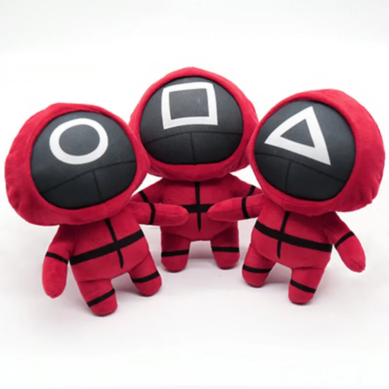 3pcs20cm Kawaii squid game plush toys popular Korean TV animation peluche doll filling soft Cosplay squid game player toys child 
3pcs20cm Kawaii squid game plush toys popular Korean TV animation peluche doll filling soft Cosplay squid game player toys child