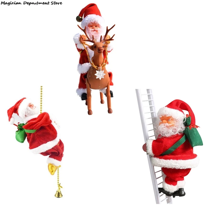 Cute Tricky Santa Claus Climbing Bead Climbing Ladder With Music Santa Claus Decorating Electric Ladder Christmas Tree Pendant
Cute Tricky Santa Claus Climbing Bead Climbing Ladder With Music Santa Claus Decorating Electric Ladder Christmas Tree Pendant