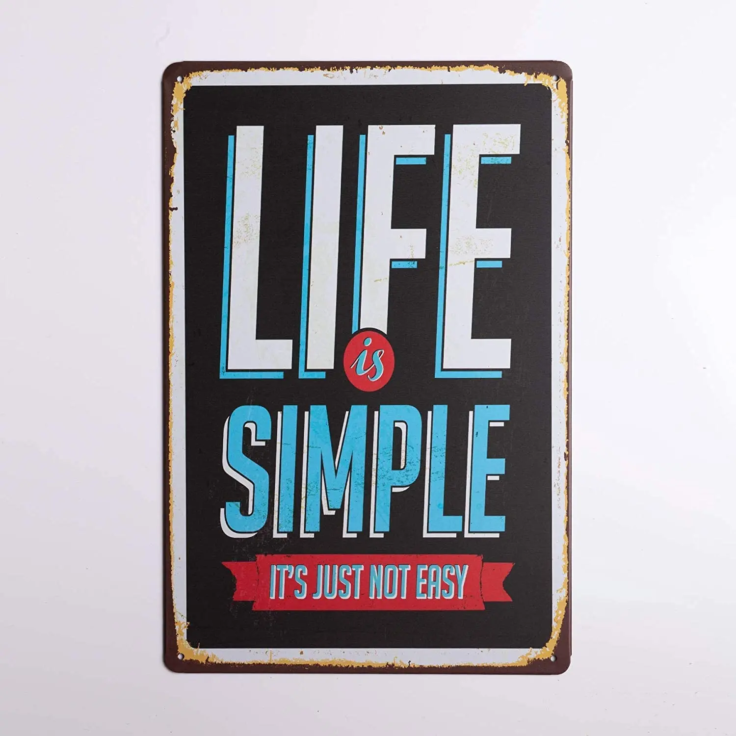 Bar Pub Garage Diner Cafe Home Wall Decor Home Decor Art Poster Retro Vintage 12x8 Inches Life is Simple,It's Just Not Easy
Bar Pub Garage Diner Cafe Home Wall Decor Home Decor Art Poster Retro Vintage 12x8 Inches Life is Simple,It's Just Not Easy