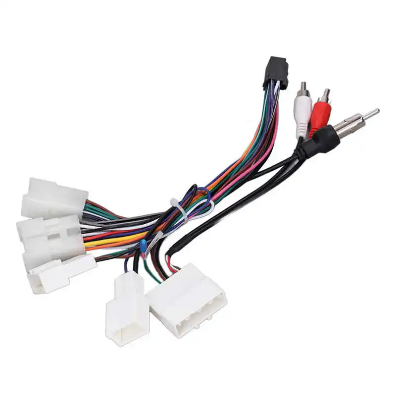 Car Stereo Radio Wiring Harness Adapter Power Cable With Rear View Reversing Line Radio Wiring Harness for Android
Car Stereo Radio Wiring Harness Adapter Power Cable With Rear View Reversing Line Radio Wiring Harness for Android